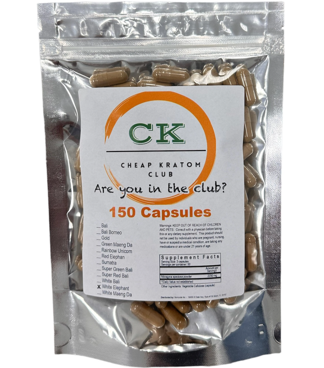 White Elephant Kratom Capsules